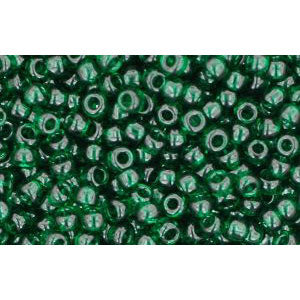 Kaufen Sie Perlen in der Schweiz cc939 - Toho rocailles perlen 11/0 transparent green emerald (10g)