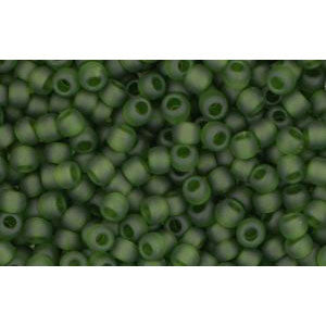 Achat cc940f - perles de rocaille Toho 11/0 transparent frosted olivine (10g)