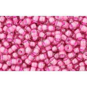 Achat cc959 - perles de rocaille Toho 11/0 light amethyst/ pink lined (10g)