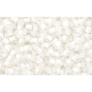Kaufen Sie Perlen in der Schweiz cc981 - Toho rocailles perlen 11/0 crystal/ snow lined (10g)