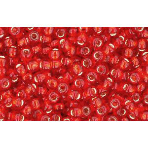 Kaufen Sie Perlen in der Schweiz cc25b - Toho rocailles perlen 11/0 silver lined siam ruby (10g)