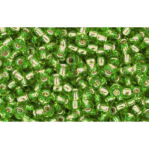 cc27 - Toho rocailles perlen 11/0 silver lined peridot (10g)