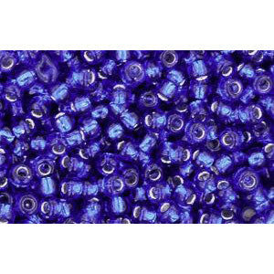 Kaufen Sie Perlen in der Schweiz cc28 - Toho rocailles perlen 11/0 silver lined cobalt (10g)