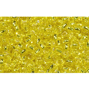 Achat cc32 - perles de rocaille Toho 11/0 silver lined lemon (10g)