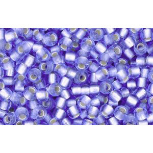 cc33f - perles de rocaille Toho 11/0 silver lined frosted light sapphire (10g)