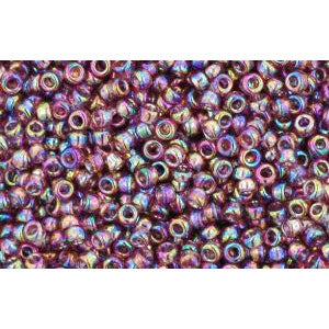 Kaufen Sie Perlen in der Schweiz cc166b - Toho rocailles perlen 15/0 trans rainbow med amethyst (5g)