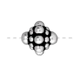 Kaufen Sie Perlen in der Schweiz Doppelkegel-perlen versilbertes metall antik 9mm (1)
