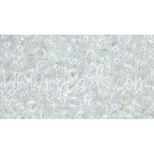 Kaufen Sie Perlen in der Schweiz cc161 - toho demi round 8/0 transparent rainbow crystal (5g)
