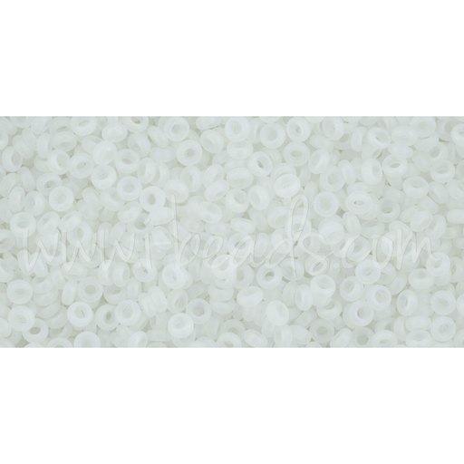 Kaufen Sie Perlen in der Schweiz cc161f - toho demi round 11/0 transparent rainbow frosted crystal (5g)