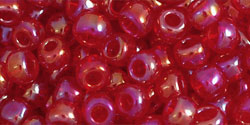 cc165c - toho rocailles perlen 6/0 transparent rainbow ruby (10g)