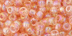 cc169 - perles de rocaille Toho 6/0 trans-rainbow rosaline (10g)