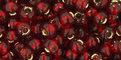 cc25d - Toho rocailles perlen 6/0 silver lined garnet (10g)