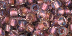 Kaufen Sie Perlen in der Schweiz cc267 - Toho rocailles perlen 6/0 crystal/rose gold lined (10g)