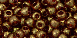 Kaufen Sie Perlen in der Schweiz cc421 - Toho rocailles perlen 6/0 gold lustered transparent pink (10g)