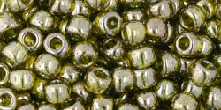 Kaufen Sie Perlen in der Schweiz cc457 - Toho rocailles perlen 6/0 gold lustered green tea (10g)