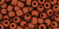 cc46lf - perles de rocaille Toho 6/0 opaque frosted terra cotta (10g)