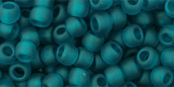 cc7bdf - perles de rocaille Toho 6/0 transparent frosted teal (10g)