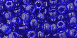 cc8 - perles de rocaille Toho 6/0 transparent cobalt (10g)