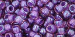 Kaufen Sie Perlen in der Schweiz cc928 - Toho rocailles perlen 6/0 rainbow rosaline/opaque purple lined (10g)