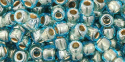 Kaufen Sie Perlen in der Schweiz cc990 - Toho rocailles perlen 6/0 gold lined aqua (10g)