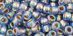 Kaufen Sie Perlen in der Schweiz cc997 - Toho rocailles perlen 6/0 gold lined rainbow light sapphire (10g)