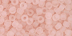 cc11f - perles de rocaille Toho 8/0 transparent frosted rosaline (10g)