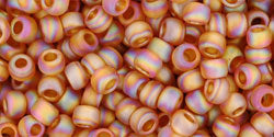 cc162cf - perles de rocaille Toho 8/0 transparent rainbow frosted dark topaz (10g)