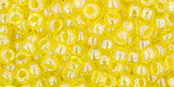 Achat cc175 - perles de rocaille Toho 8/0 transparent rainbow lemon (10g)