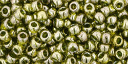 Kaufen Sie Perlen in der Schweiz cc457 - Toho rocailles perlen 8/0 gold lustered green tea (10g)