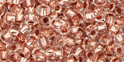 cc740 - Toho rocailles perlen 8/0 copper lined crystal (10g)