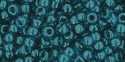 cc7bdf - perles de rocaille Toho 8/0 transparent frosted teal (10g)