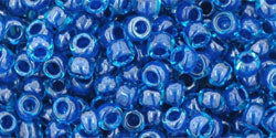 cc932 - perles de rocaille Toho 8/0 aqua/capri lined (10g)