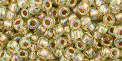 cc998 - toho rocailles perlen 8/0 gold-lined rainbow light jonquil (10g)