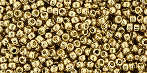 Kaufen Sie Perlen in der Schweiz ccPF592 - Toho Beads 11/0 Rund Verzinktes Goldenes Vlies (10gr)