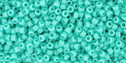 Achat cc55 - perles de rocaille Toho 15/0 opaque turquoise (5g)