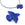 Vente au détail Perle résine bleu oiseau aigle condor 29x24mm -Trou : 1mm (1)