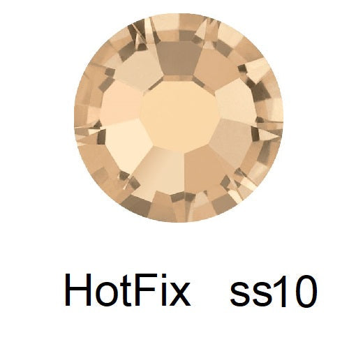 Kaufen Sie Perlen in der Schweiz Flatback Hotfix Preciosa Crystal Honey - ss10-2.70mm (80)