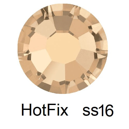 Kaufen Sie Perlen in der Schweiz Flatback Hotfix Preciosa Crystal Honey - ss16-3.8mm (60)