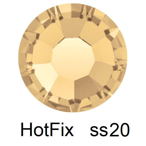 Kaufen Sie Perlen in der Schweiz Flatback Hotfix Preciosa Light Colorado Topaz - ss20-4.6mm (60)