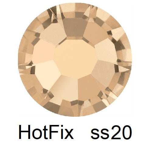 Kaufen Sie Perlen in der Schweiz Flatback Hotfix Preciosa Crystal Honey - ss20-4.6mm (60)