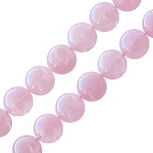 Kaufen Sie Perlen in der Schweiz Rosenquarz rund perlenstrang 10mm (1)