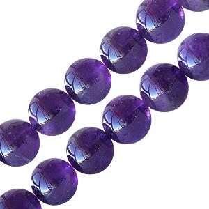 Perles rondes en améthyste 10mm (10)