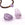 Perlen Einzelhandel Kieselanhänger Amethyst 23-26x16-20x13-15mm - Loch: 0.8mm (1)