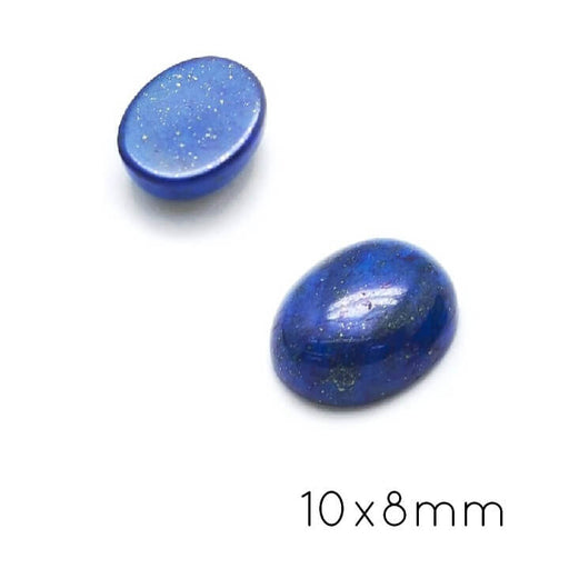 Kaufen Sie Perlen in der Schweiz Ovaler Cabochon Natur Lapislazuli 10x8mm (1)