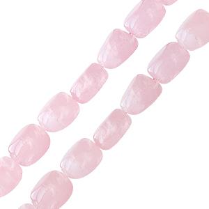 Kaufen Sie Perlen in der Schweiz Rosenquarz nugget perlenstrang 8x10mm (1)