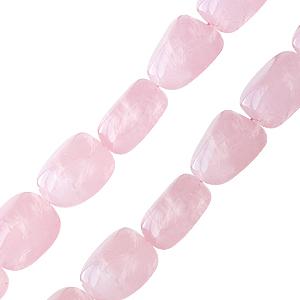 Achat Perle nugget en quartz rose 12x16mm sur fil (1)