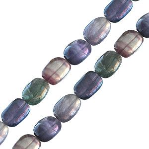 Kaufen Sie Perlen in der Schweiz Fluorit nugget perlenstrang 8x10mm (1)