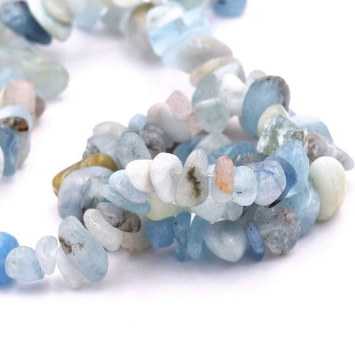 Kaufen Sie Perlen in der Schweiz Chips perlen Aquamarin 6-10mm - Loch: 1mm (1)