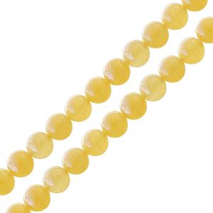 Kaufen Sie Perlen in der Schweiz Gelbe jade rund perlenstrang 4mm (1)