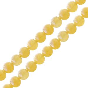 Achat Perle ronde en jade jaune 4mm sur fil (1)